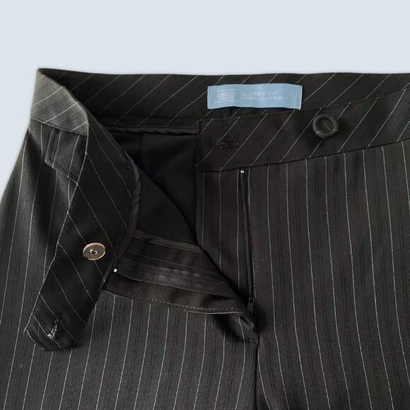 Denver Hayes Striped Dress Pants Sz 8 - Picture 3 of 6